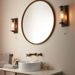 Avet Bronze IP44 Bathroom Wall Light