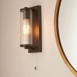 Avet Bronze IP44 Bathroom Wall Light
