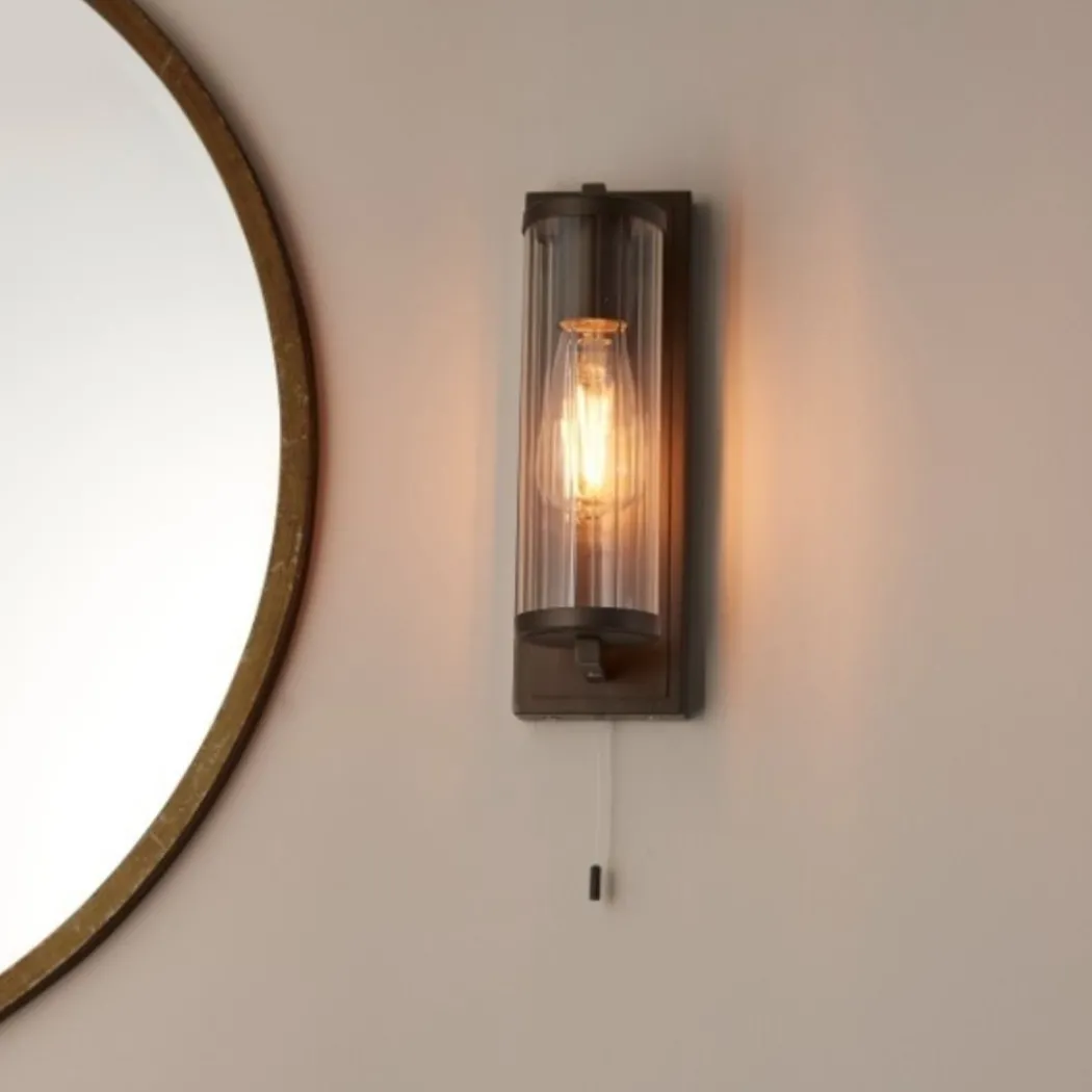 Avet Bronze IP44 Bathroom Wall Light