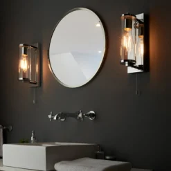 Avet Chrome IP44 Bathroom Wall Light