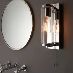 Avet Chrome IP44 Bathroom Wall Light