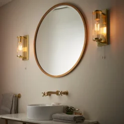 Avet Satin Brass IP44 Bathroom Wall Light