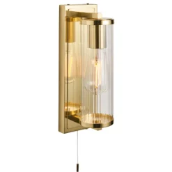 Avet Satin Brass IP44 Bathroom Wall Light