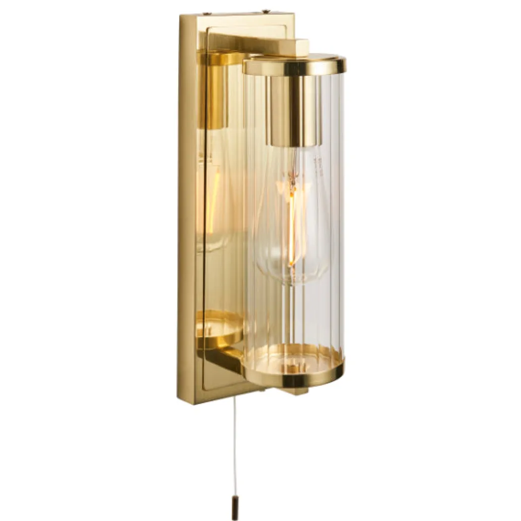 Avet Satin Brass IP44 Bathroom Wall Light