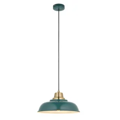 Bakewell Teal Ceiling Pendant
