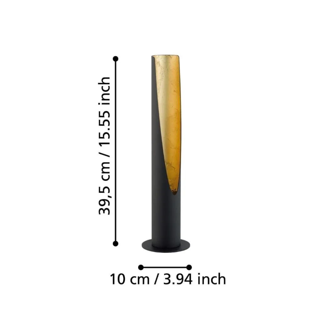 Barbotto Black and Gold Table Lamp