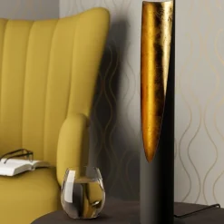 Barbotto Black and Gold Table Lamp