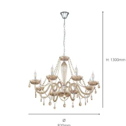 Basilano 8 Light Chandelier Ceiling Light