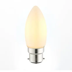 B22/BC 4w LED Candle Coated Warm White Dimmable Light Bulb