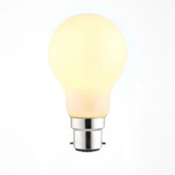 B22/BC 7w LED GLS Coated Warm White Dimmable Light Bulb