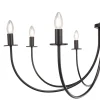 Becca 8 Light Matte Black Chandelier Ceiling Light