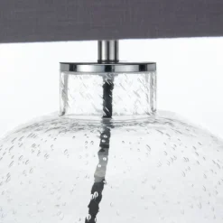 Beja Organic Shape Clear Bubble Glass Table Lamp