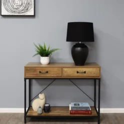 Belen Black Ceramic Table Lamp