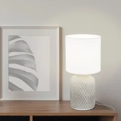 Bellariva Grey Ceramic Table Lamp