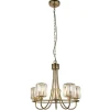 Berenice 5 Light Antique Brass Pendant Ceiling Light