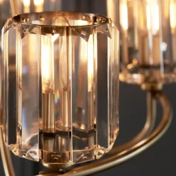 Berenice 5 Light Antique Brass Pendant Ceiling Light