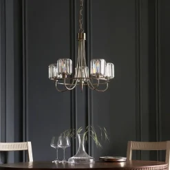 Berenice 5 Light Silver Pendant Ceiling Light