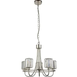 Berenice 5 Light Silver Pendant Ceiling Light