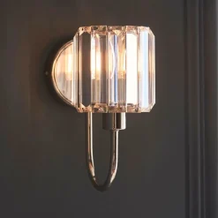 Berenice Silver & Crystal Wall Light