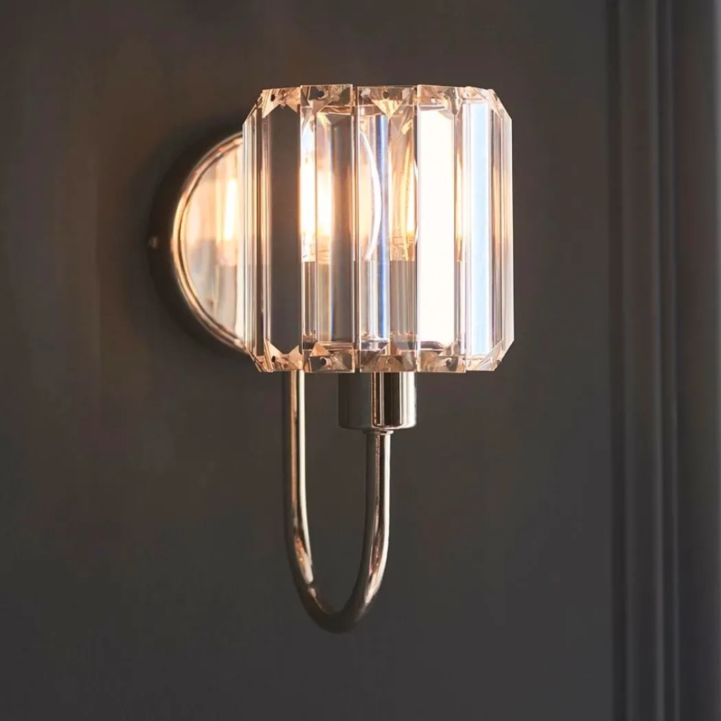 Berenice Silver & Crystal Wall Light