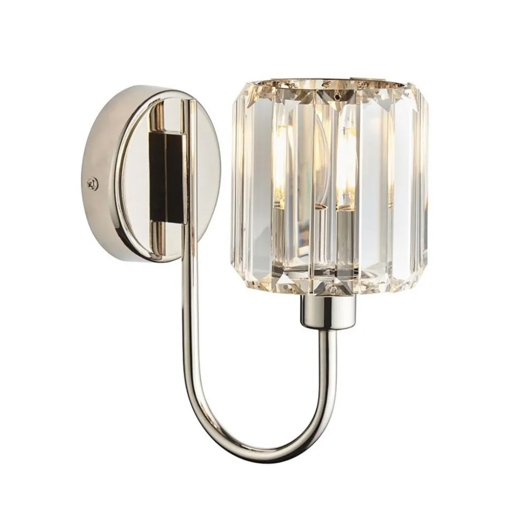 Berenice Silver & Crystal Wall Light