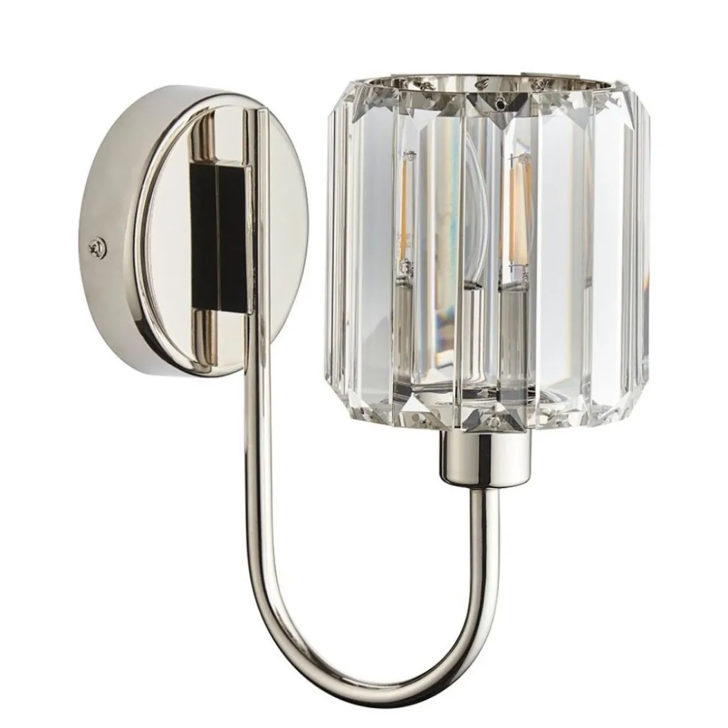 Berenice Silver & Crystal Wall Light