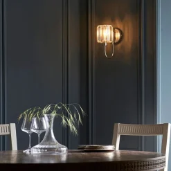 Berenice Silver & Crystal Wall Light