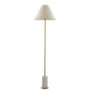 Bertoia Brass & Marble Floor Lamp