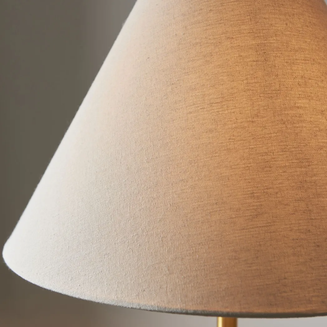 Bertoia Brass & Marble Floor Lamp