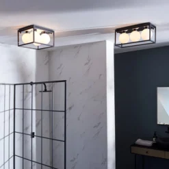 Beso 4 Light IP44 Semi Flush Light