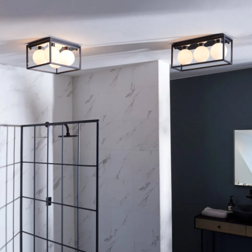 Beso 4 Light IP44 Semi Flush Light