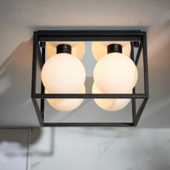 Beso 4 Light IP44 Semi Flush Light