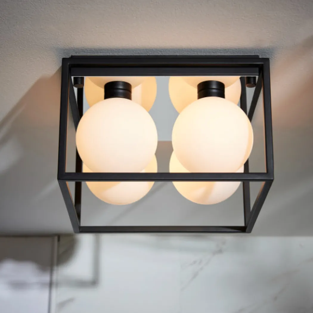 Beso 4 Light IP44 Semi Flush Light