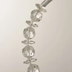 Bianca Polished Chrome & Grey Table Lamp