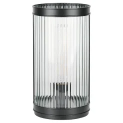 Bianka Matte Black & Glass Table Lamp