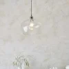 Bindki Hammered Polished Nickel Medium Pendant Ceiling Light