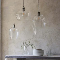 Bindki Hammered Polished Nickel Medium Pendant Ceiling Light