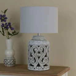 Blythe Grey Table Lamp