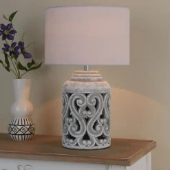 Blythe Grey Table Lamp
