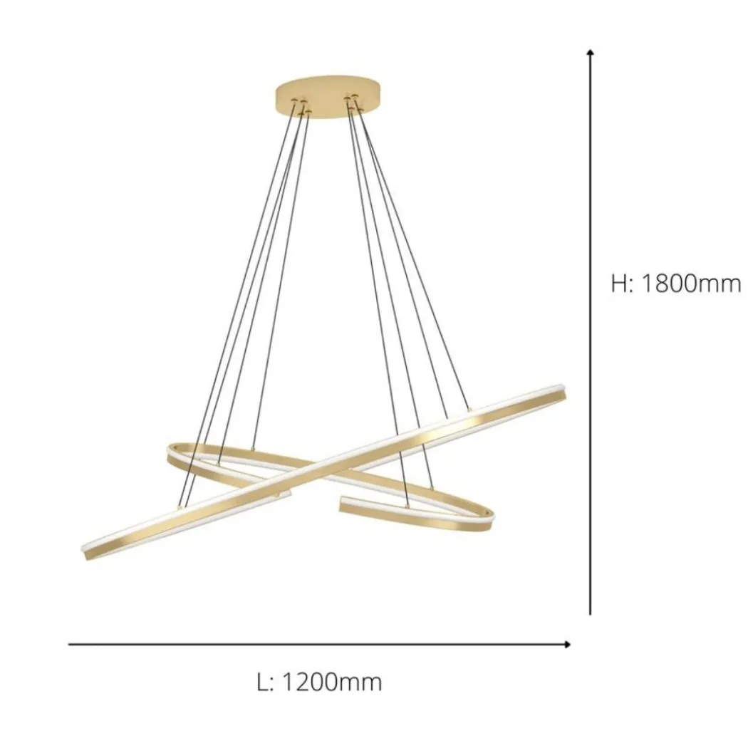 Bogado LED Gold Pendant Ceiling Light