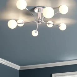 Bombo 8 Light Ceiling Light Polished Chrome