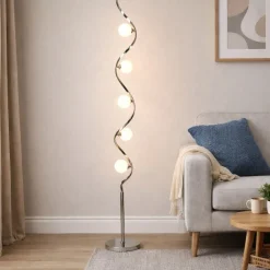 Bombo 5 Light Floor Lamp Polished Chrome