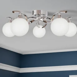Bombo 5 Light Semi Flush Ceiling Light