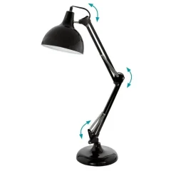Borgillio Black Desk Table Lamp