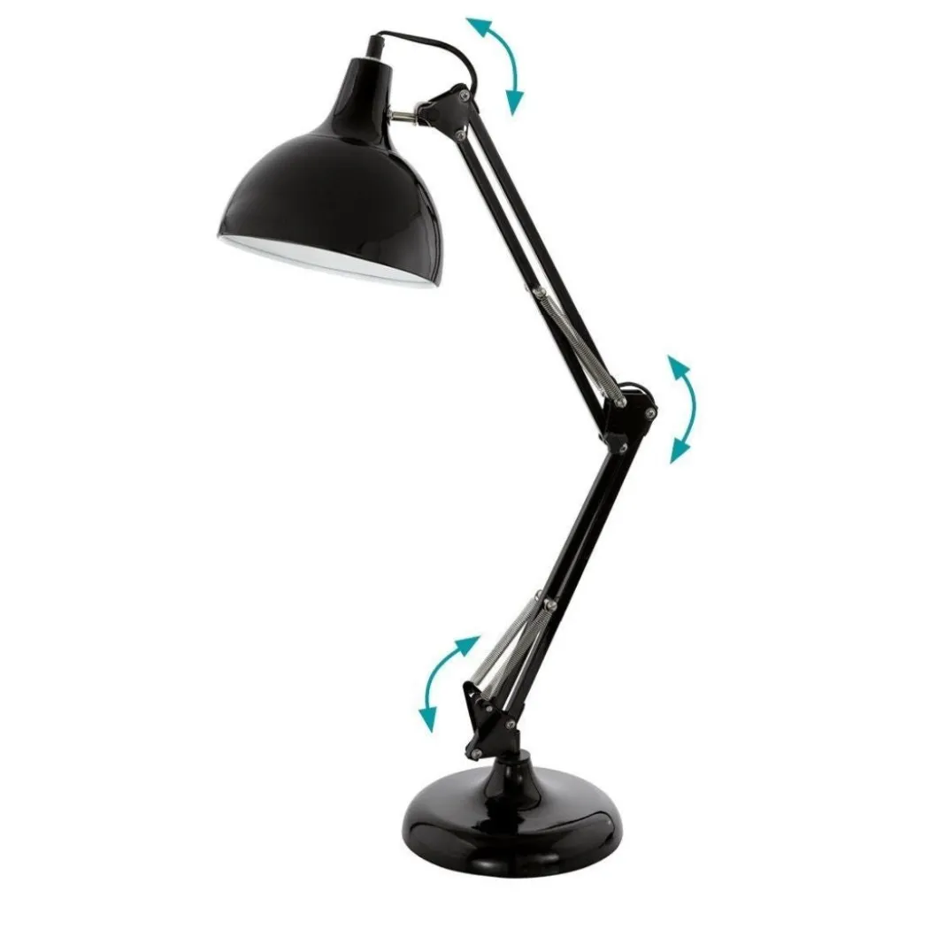 Borgillio Black Desk Table Lamp