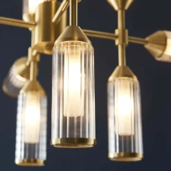 Botero 12 Light Satin Brass Ceiling Light