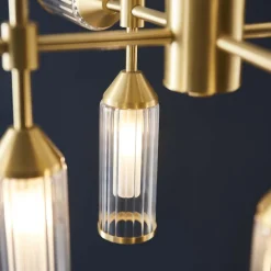 Botero 12 Light Satin Brass Ceiling Light