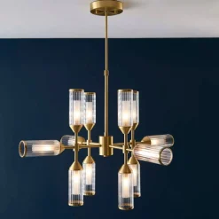 Botero 12 Light Satin Brass Ceiling Light
