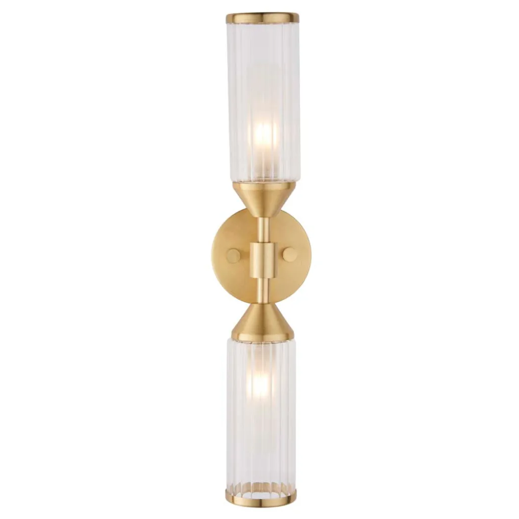 Botero 2 Light Satin Brass Wall Bracket