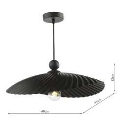 Bouvier Matte Black Easy-Fit Pendant (Shade Only)
